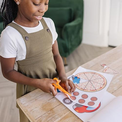 Melissa & Doug Libro de Actividades de Habilidades de Tijera, Set de Juego de Animales y Personas, se Incluye Tijeras de Seguridad para Niños (20 Páginas)
