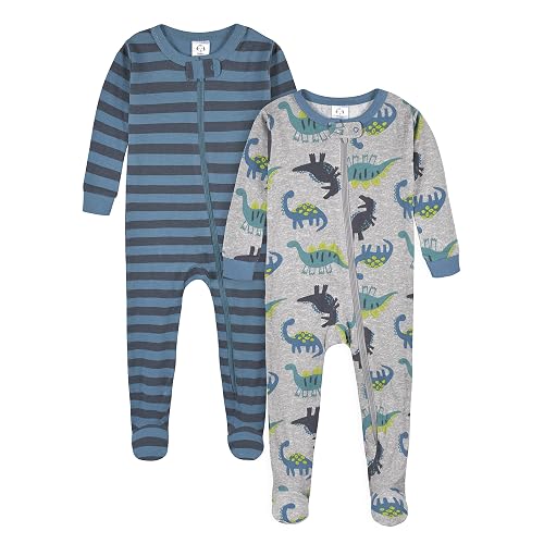 Gerber Paquete de 4 Pijamas con pies Mamelucos para bebés y niños pequeños para Bebé-Niñas
