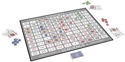 Sequence Premium Edition - Impresionante Juego con Tablero Gigante (20.4 x 26.2 Pulgadas), fichas exclusivas y Tarjetas de Lujo de Goliath, Azul, para Edades de 7 años en adelante