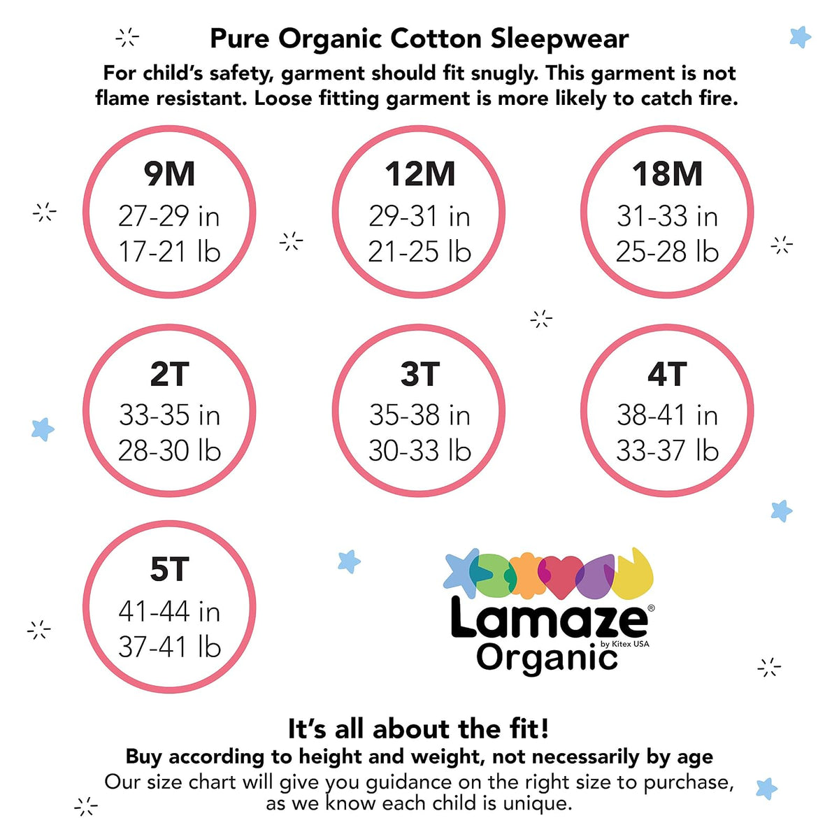 Lamaze Organic Baby Organic Baby/Toddler Girl, Boy, Unisex Tight Fit