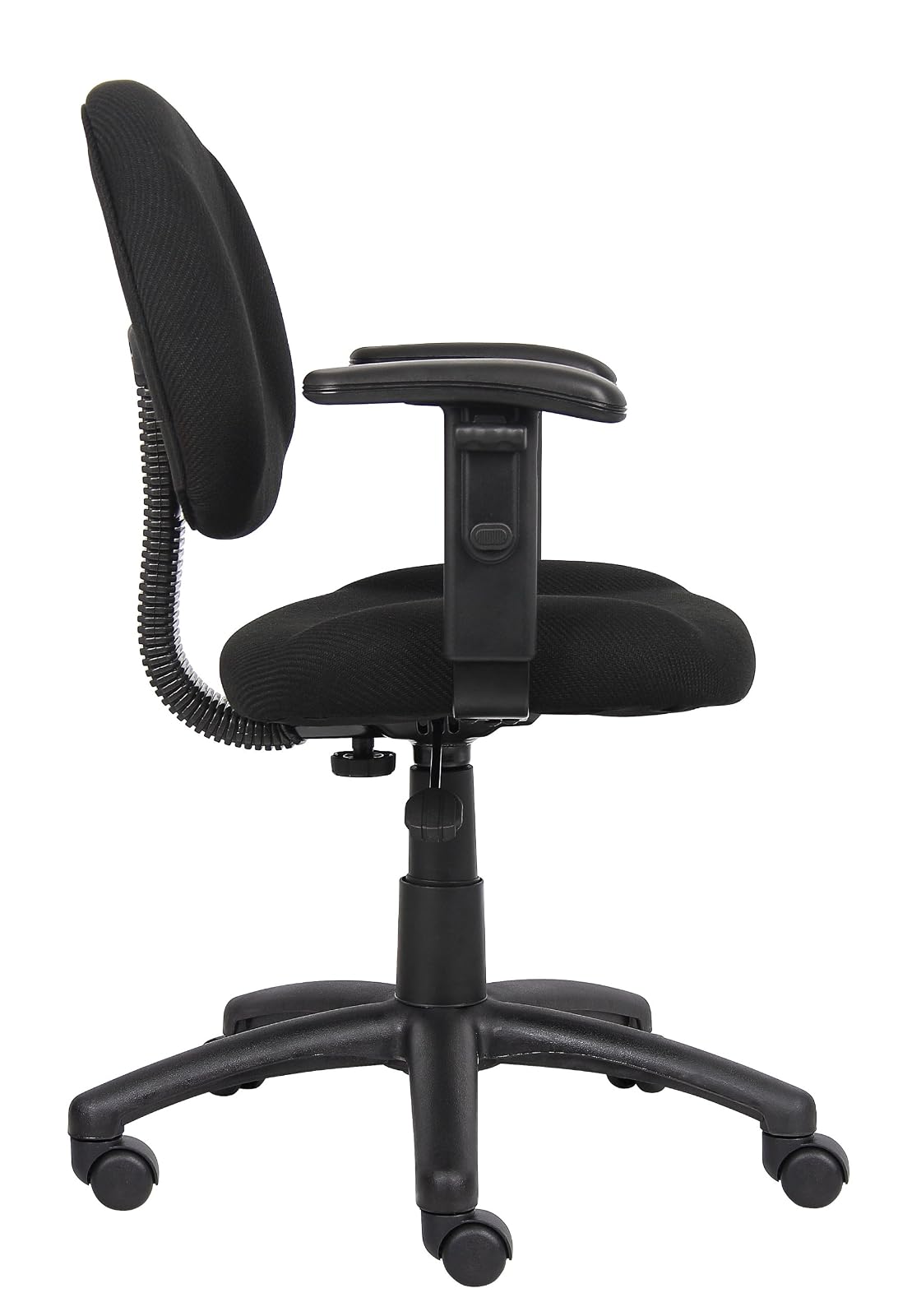 Boss B316-BK Fabric Deluxe Posture Task Chair with Arms, Black