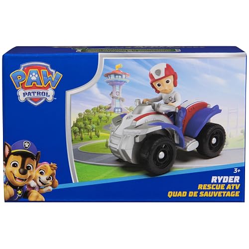Paw Patrol, Quad de Ryder, vehículo de Juguete con Figura de acción Coleccionable, Juguetes respetuosos con el Medio Ambiente para niños y niñas a Partir de 3 años