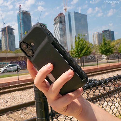 Smartish® - Funda Tipo portafolios para iPhone 16 Pro MAX, Wallet Slayer Vol. 1 Soporte para Tarjeta de crédito Delgado y Protector, con Ranura Oculta para Tarjeta Compatible con Apple iPhone 16 Pro