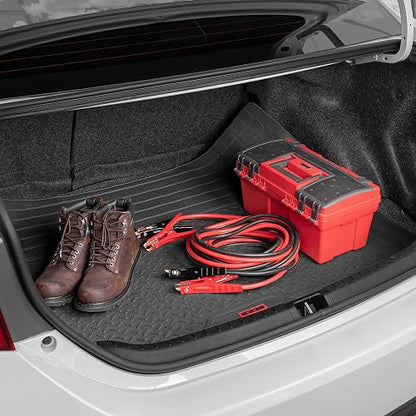 Motor Trend MTMT-680-BK FlexTough TrunkShield Alfombrilla para Maletero Todo Clima para SUV y Sedán, Negro
