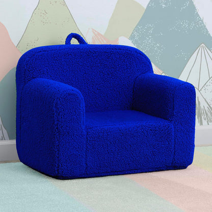 Delta Children Silla Infantil Sherpa Cozee - Color: Azul Royal