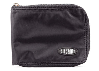 Big Skinny portafolios delgada con cierre para hombre, capacidad para hasta 25 tarjetas