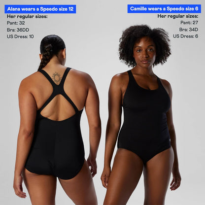 Speedo Traje de baño de una Pieza Endurance Ultraback Solid Contemporary Cut Traje de baño de una Pieza para Mujer