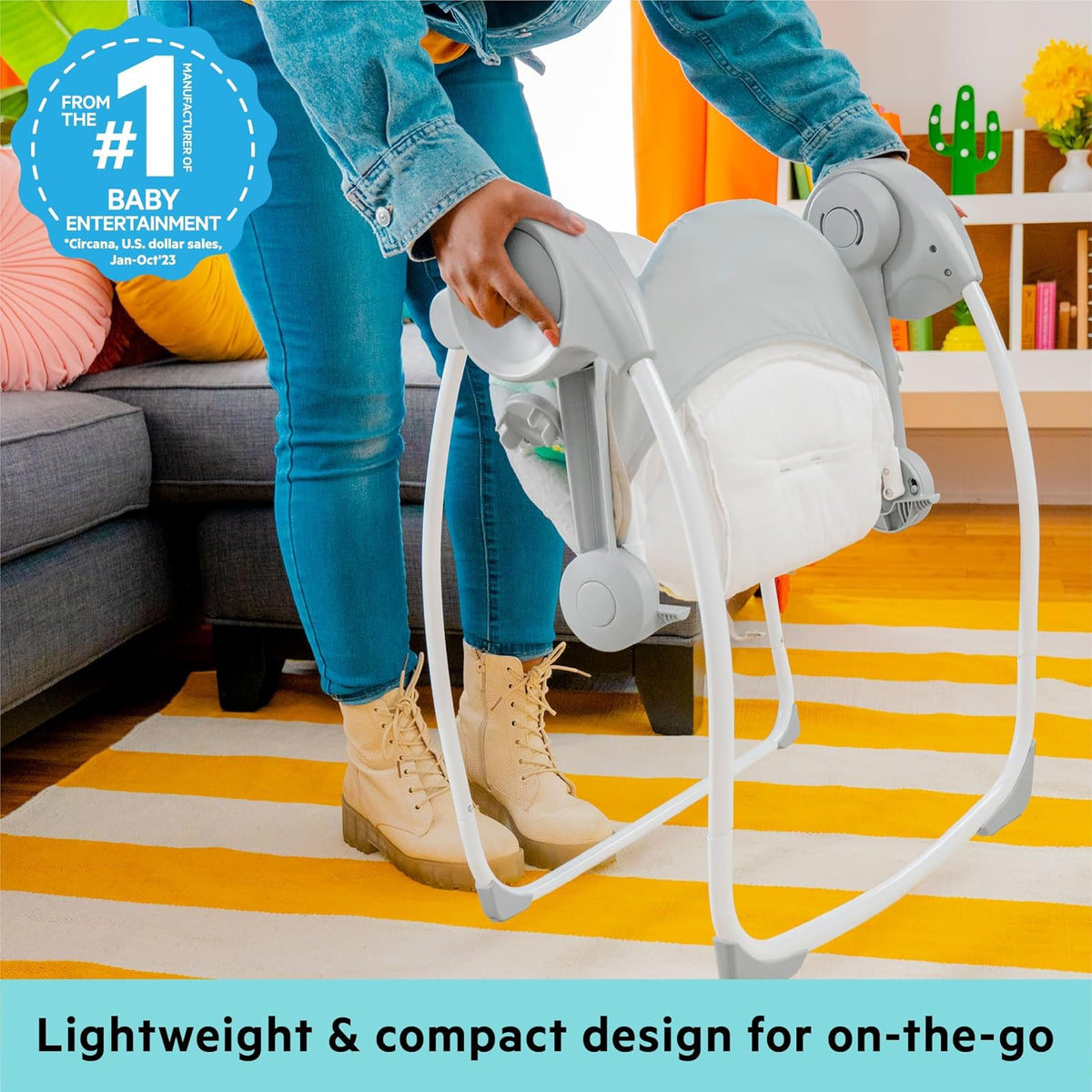 Bright Starts Columpio Automático Portátil para Bebés