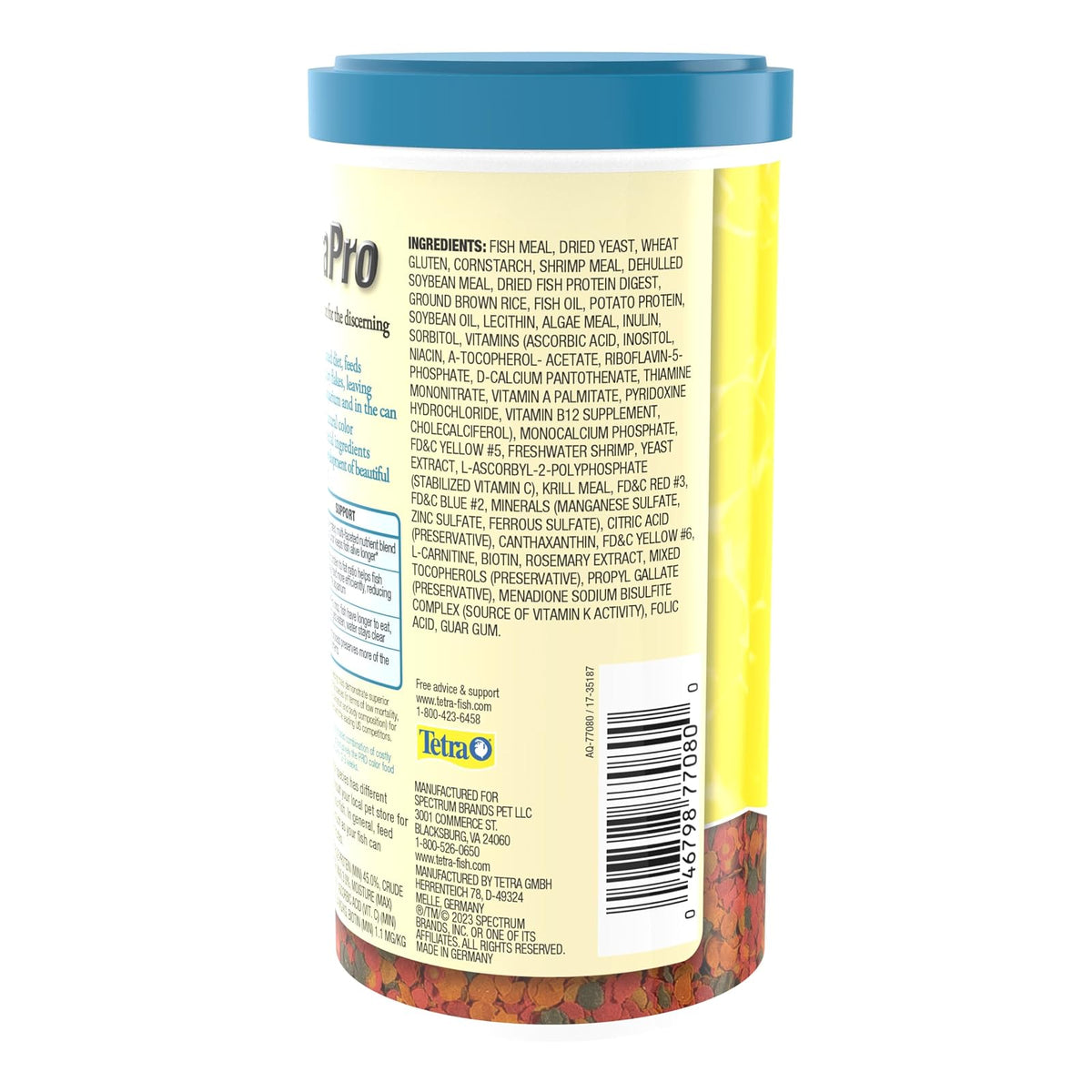 Tetra Tetrapro Alimento Color Crisp para Peces con 210 Gramos