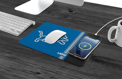 SOAR NFL Alfombrilla de Mouse de Carga inalámbrica Detroit Lions