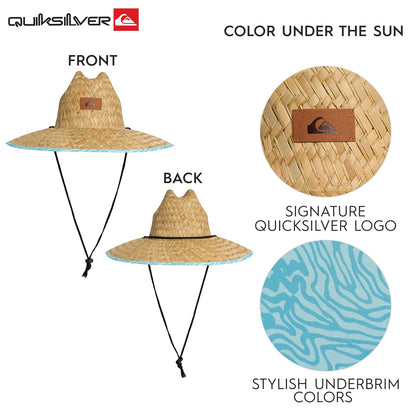 Quiksilver Wide Brim Outdoor Sun Protection Lifeguard Sombrero para el Sol Hombre