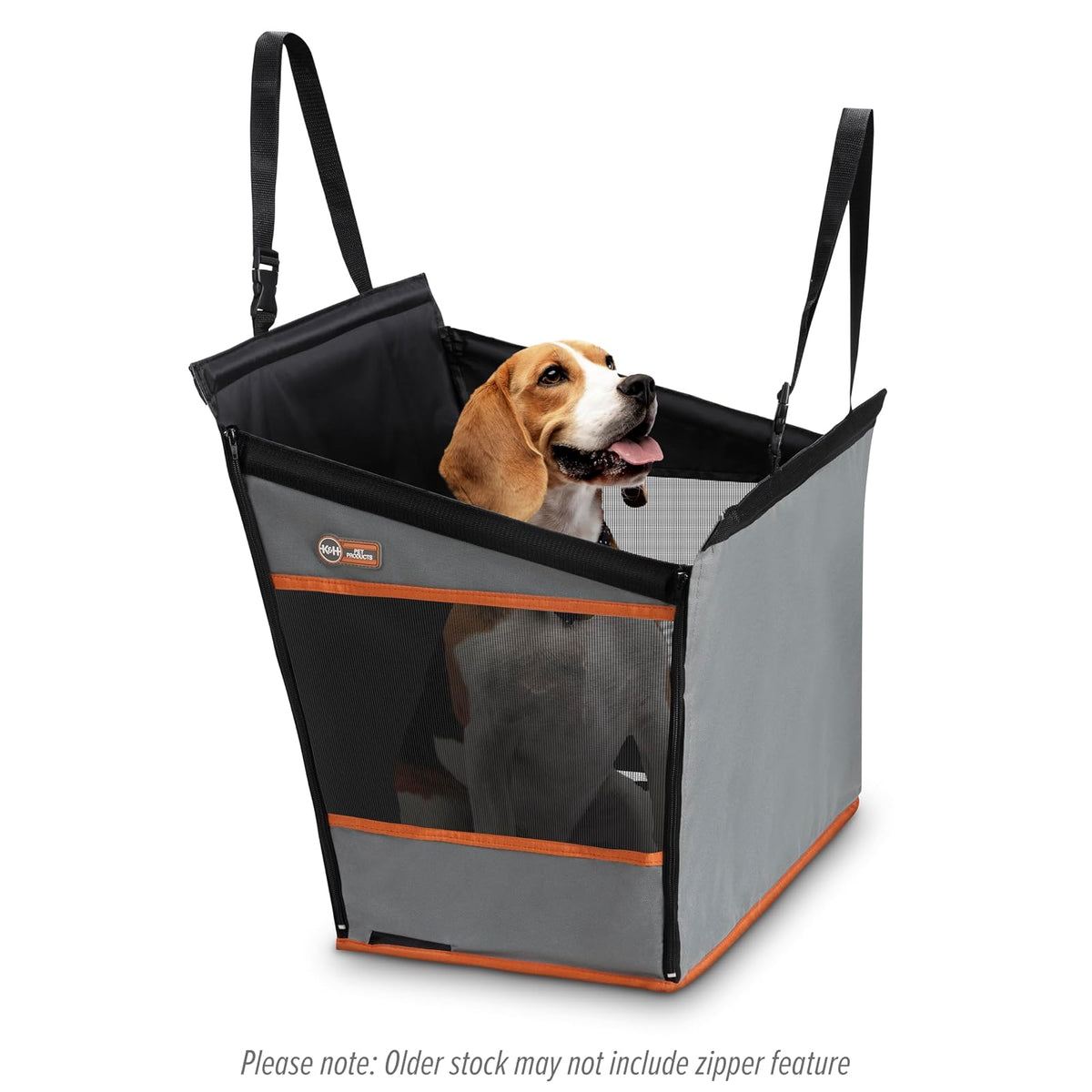 K&H Pet Products Hebilla N' Go Asiento de Automóvil para Mascotas, Gris, Small (21" x 13" x 19")