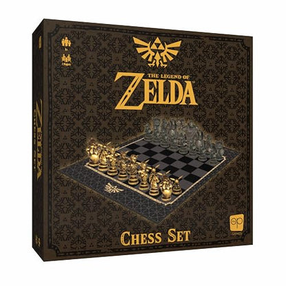 The Legend of Zelda Collector's Chess Set, Juego de Estrategia Link vs. Ganondorf, 32 Piezas Personalizadas de héroe y Villano, Juego de Mesa clásico para fanáticos de Zelda, con Licencia Oficial de