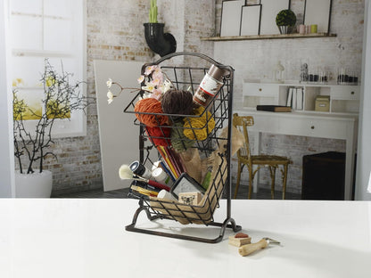 Gourmet Basics – por Mikasa 5217596 Organización cesta, color negro