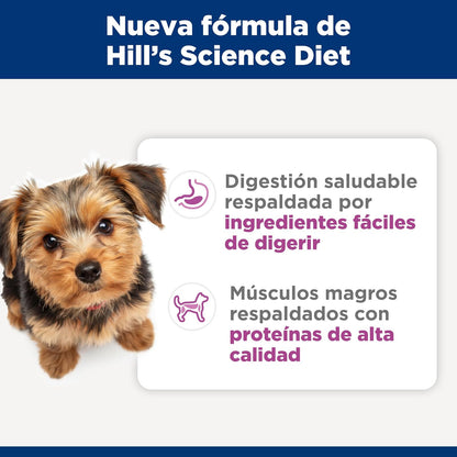 Hill's Science Diet Small Mini Croquetas para Perro Adulto Sabor Pollo 7Kg | Croquetas Hill's para perro, pollo real, razas pequeñas, digestión saludable, sistema inmunológico fuerte
