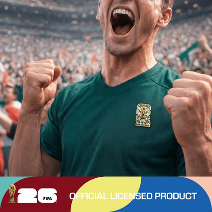 Wagon International Pin de Emblema de países anfitriones 2D - Mexico con Licencia Oficial de la Copa Mundial DE LA FIFA 2026ᵀᴹ