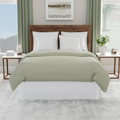 Today’s Home Contemporary Tailored Bed Skirt, Microfiber, 14" Drop Length, Queen, White