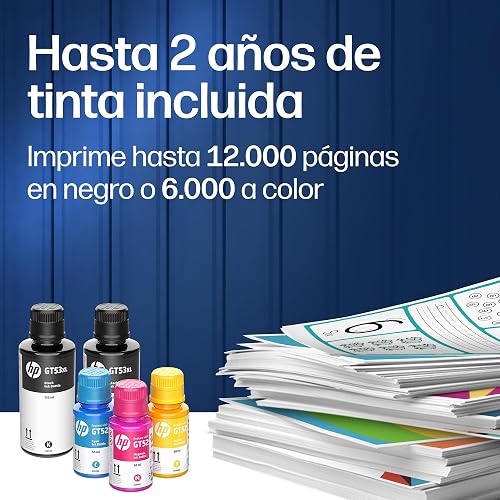 HP Impresora Smart Tank 210, Tinta Continua, Color, Wi-Fi,USB, Bluetooth, Dúplex (Doble Cara) Manual, Impresión Smart App, hasta 2 años de Garantía* (3D4L3A)
