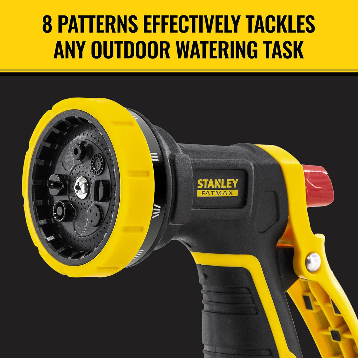 Stanley BDS7496 Fatmax - Boquilla de manguera resistente de 8 patrones