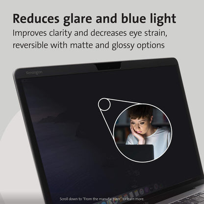 Filtro de Privacidad Kensington para MacBook 2016 & anteriores de 13", Magnético, Reversible