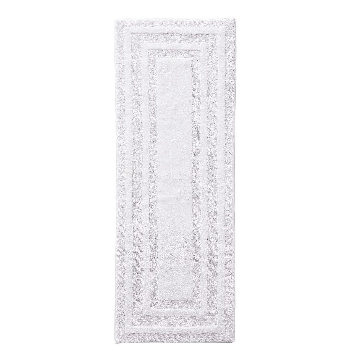 Eddie Bauer - Alfombra de baño de algodón Suave, súper Absorbente y de Secado rápido (Blanco Logan, 60 x 22 Pulgadas) - 5' x 1'10" (Rectangular) - Blanco