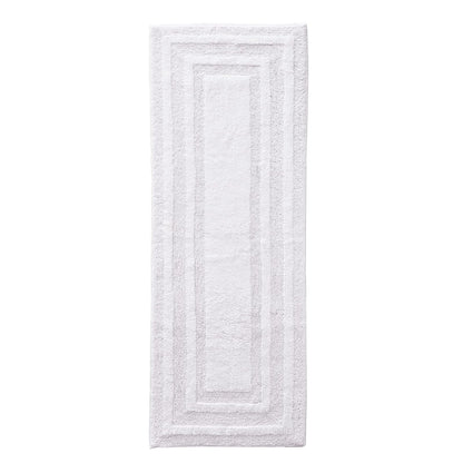 Eddie Bauer - Alfombra de baño de algodón Suave, súper Absorbente y de Secado rápido (Blanco Logan, 60 x 22 Pulgadas) - 5' x 1'10" (Rectangular) - Blanco