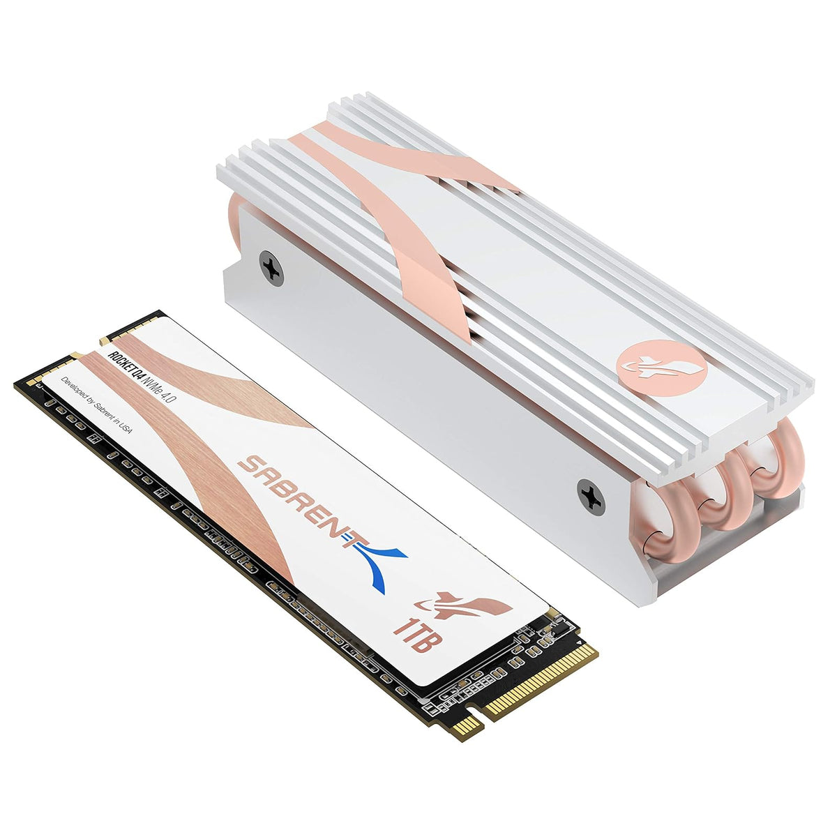 SABRENT 1TB Rocket Q4 NVMe PCIe 4.0 M.2 2280 SSD Interno de máximo Rendimiento con disipador de Calor | R/W 4700/1800 MB/s (SB-RKTQ4-HTSS-1TB)