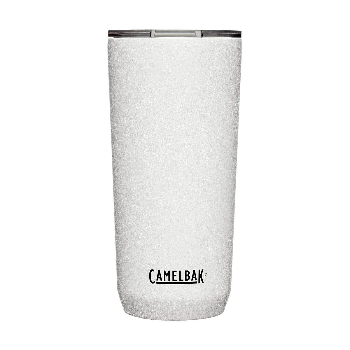 CamelBak Horizon - Vaso de acero inoxidable aislado de 20 onzas, tapa de tres modos, color blanco - Blanco - Liso