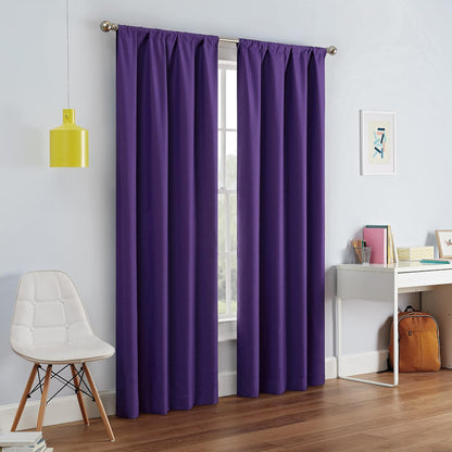 Eclipse Kendall Panel de Cortina Blackout Térmica - Púrpura - 106.7An x 160Al cm (1 Paneles)