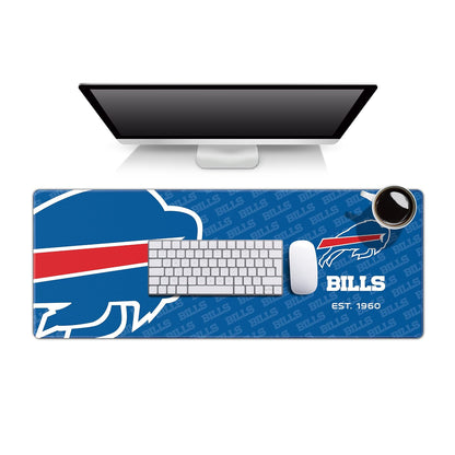 YouTheFan Tapete para Escritorio NFL con Logo de tu Equipo - 30.5 x 80 cm - Buffalo Bills