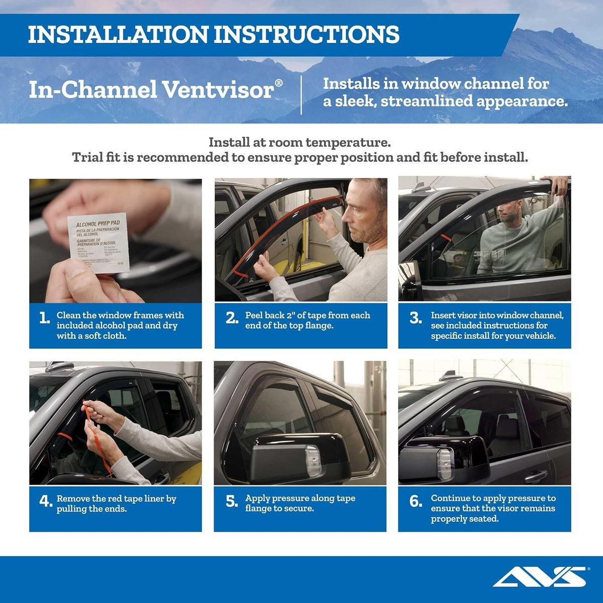 Auto Ventshade 194155 Protectores de Ventanilla Laterales para Ford F-150 SuperCrew 2009-2014, Humo, Juego de 4
