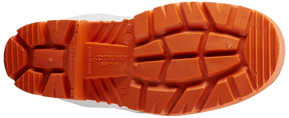 Truper BOT-28S, Botas sanitarias antiderrapantes, #28, Paquete con 1 par