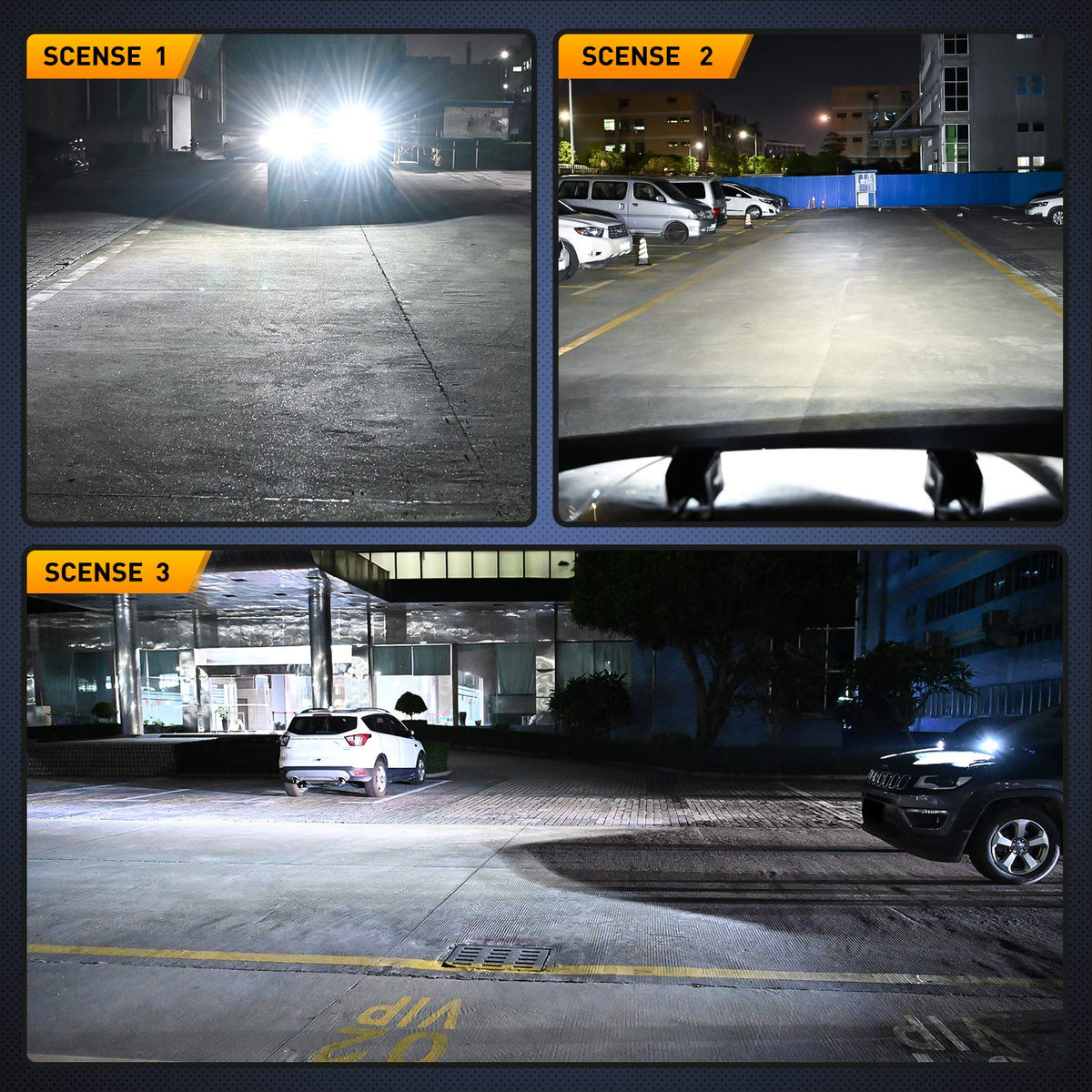 Nilight 2 Cubos LED Cuadrados de 8 cm, 42 W, Combo Spot/Inundación para Todoterreno, Jeep, ATV, UTV