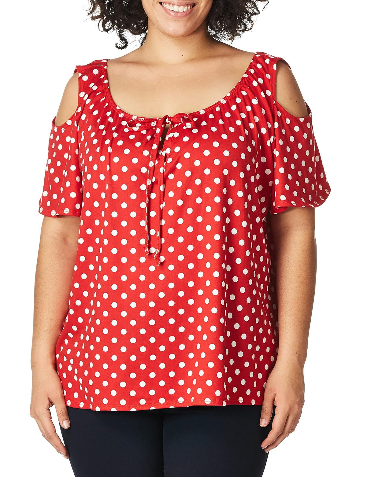 Star Vixen Camiseta Campesina de Manga Corta con Hombros Descubiertos para Mujer