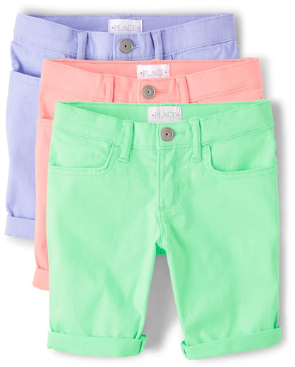 The Children's Place Pantalones Cortos de Skimmer sólidos Pantalones Cortos para Niñas