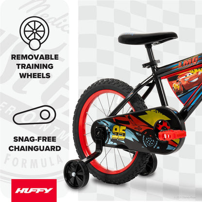Huffy Disney and Marvel - Bicicleta de niño de 12/16 pulgadas para niños, múltiples opciones de color y diseños disponibles, ideal para mayores de 3 años, ruedas de entrenamiento extraíbles, asiento