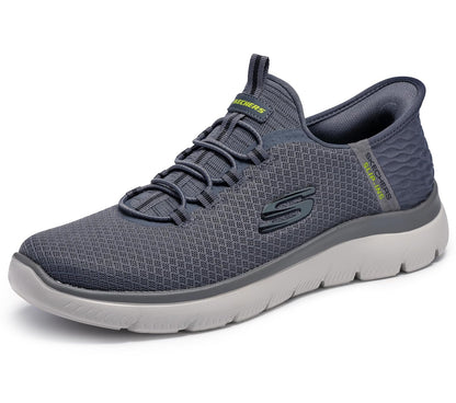 Skechers Summits - Tenis de Trabajo de Alta Gama para Hombre | Limpio, cómodo y atemporal: zapatillas Skechers BOBS para mujer en blanco, perfectas para el día a día y el ocio.