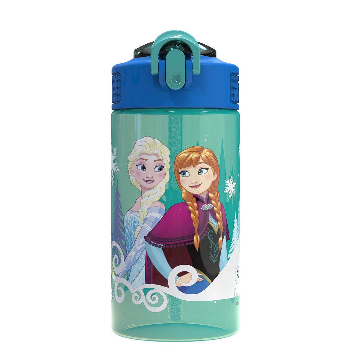 Zak Designs Marvel Spider-Man Botella de Agua, 16 Oz - Elsa y Anna