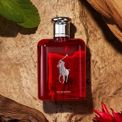 Ralph Lauren Polo Red Eau de Parfum - Perfume para Hombre, Fragancia Especiada y Seductora con Notas de Jengibre Rojo, Salvia y Maderas Cálidas como Cedro, Estilo Libre e Intenso, 75 ml