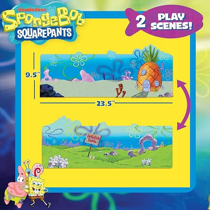 Spongebob - Juego de pegatinas hinchadas, incluye más de 30 calcomanías reutilizables y escenas de juego, libro de actividades de viaje reutilizable para niños, libro de actividades para niños