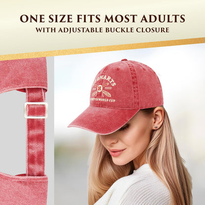 Concept One Harry Potter Dad Hat, Quidditch - Gorra de béisbol Ajustable de algodón con ala Curvada para Mujer