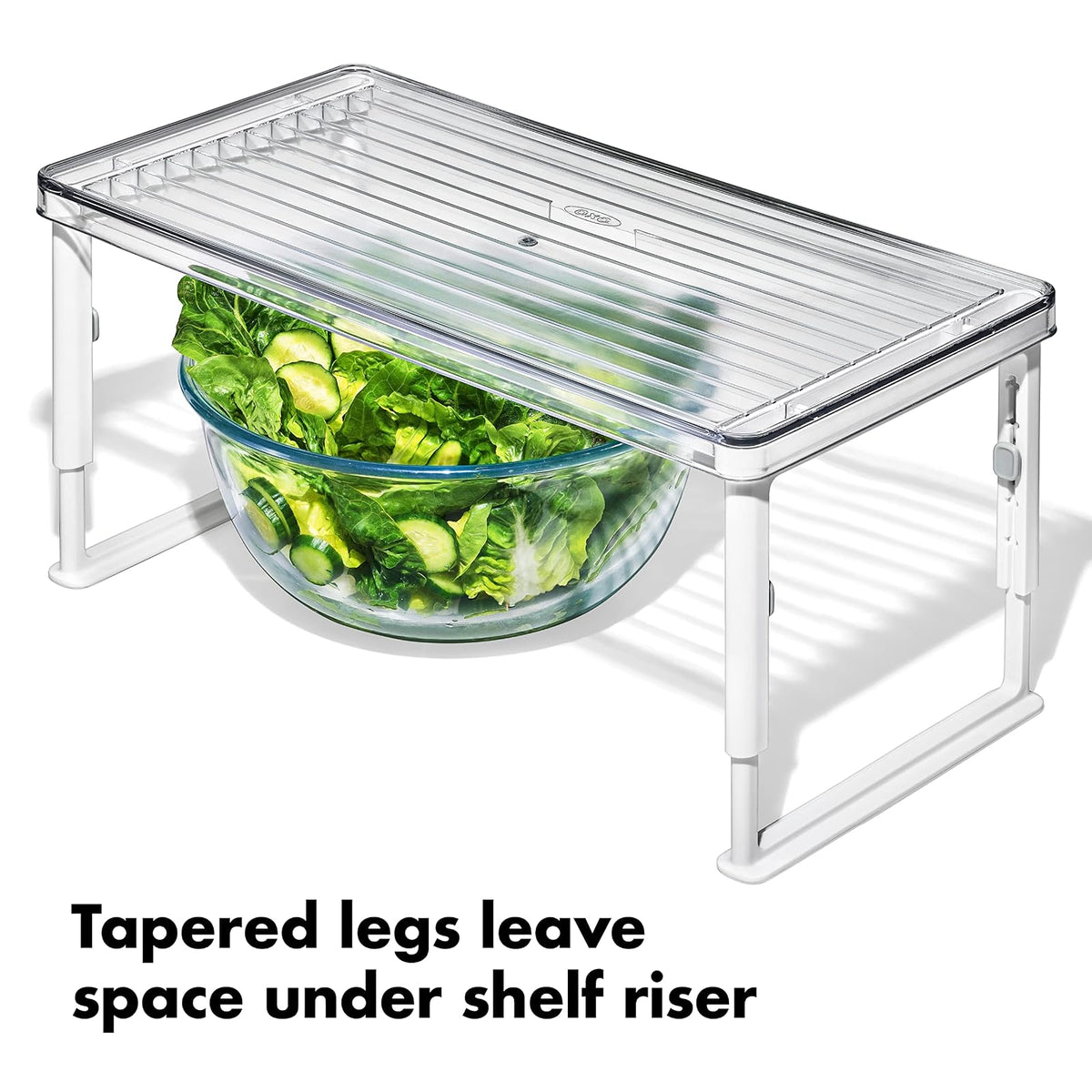OXO Good Grips - Elevador de estante ajustable para nevera