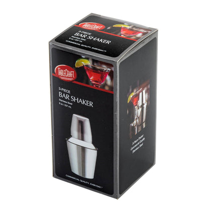 TableCraft - Coctelera de acero inoxidable (3 unidades, 236 ml)