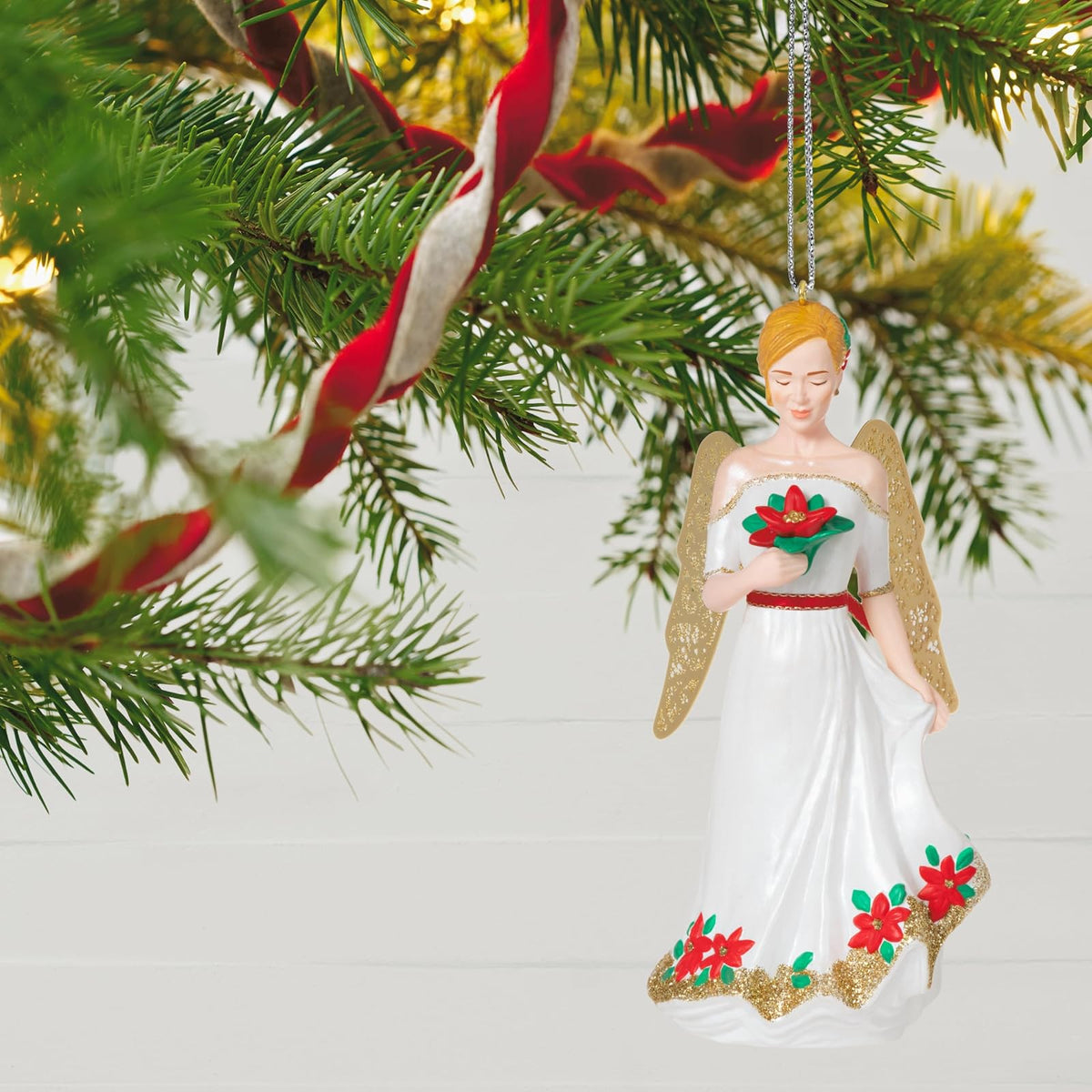 Hallmark - Adorno navideño de Recuerdo 2023, ángeles de Navidad, Buena alegría, Regalos religiosos