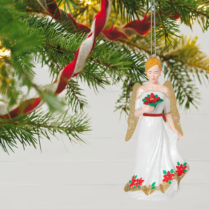 Hallmark - Adorno navideño de Recuerdo 2023, ángeles de Navidad, Buena alegría, Regalos religiosos