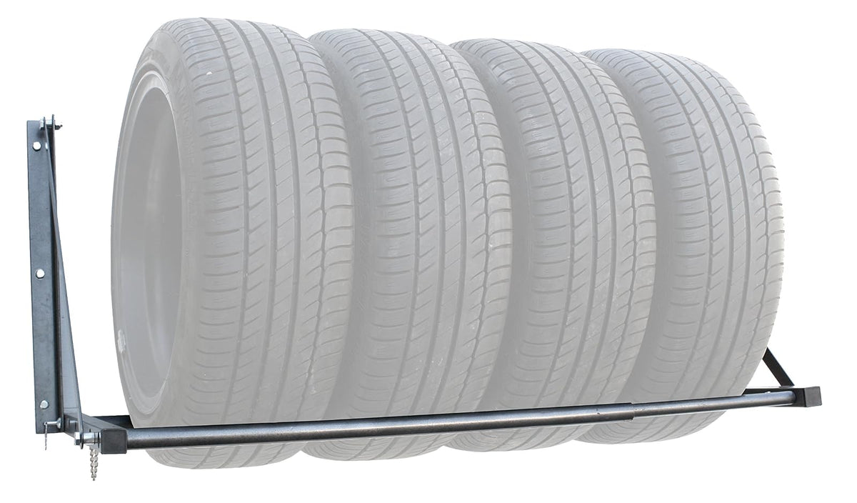 MaxxHaul 70489 - 300 lb. Capacity Foldable and Adjustable Wall Mount Tire Rack