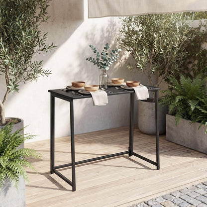 COKOS Escritorio Plegable para Computadora de Casa Marco de Metal Ahorro de Espacio Moderno y Simple Escritorio para Computadora Portátil para Sala de Estudio 80 x 44 x 74 cm Negro