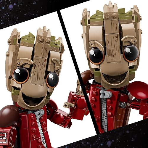 LEGO | Marvel Groot con Traje de Saqueador Set de Construcción de Juguete Articulado para Niños y Niñas – Guardianes de la Galaxia Vol. 2 – Regalo para Mayores de 10 Años – 76341
