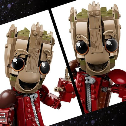 LEGO | Marvel Groot con Traje de Saqueador Set de Construcción de Juguete Articulado para Niños y Niñas – Guardianes de la Galaxia Vol. 2 – Regalo para Mayores de 10 Años – 76341