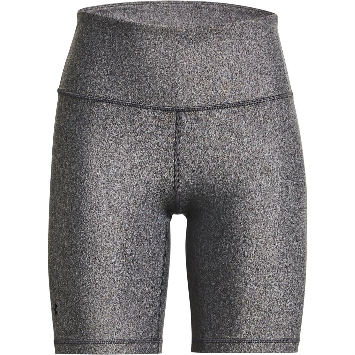 Under Armour HeatGear short de entrenamiento para mujer - Carbón claro jaspeado - negro - CH